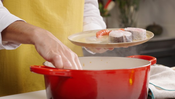 Cuarto paso Sopa de pescado